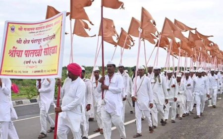 जिल्हा प्रशासनाच्या वतीने कासेगाव येथे गजानन महाराज पालखीचे स्वागत