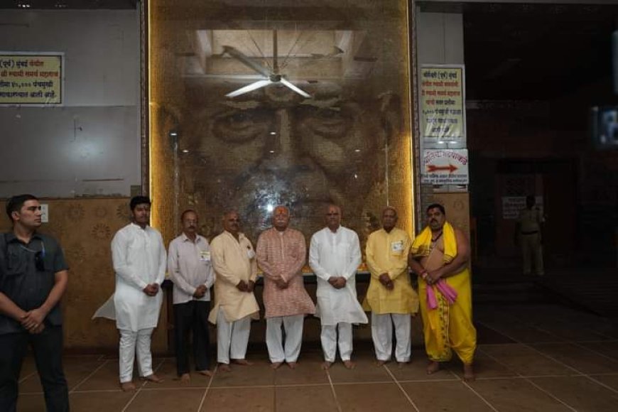 श्री स्वामी समर्थांच्या दर्शनाने प्रभावित झालो - सर संघचालक मोहनजी भागवत