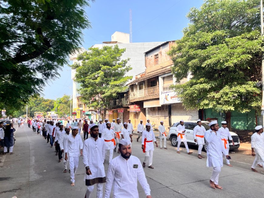 हिंदवी स्वराज्य स्वातंत्र्य दिन पदयात्रा उत्साहात