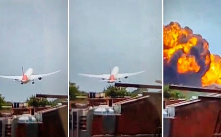 अहमदाबादमध्ये प्लेन क्रॅश; विमानात 242 प्रवासी