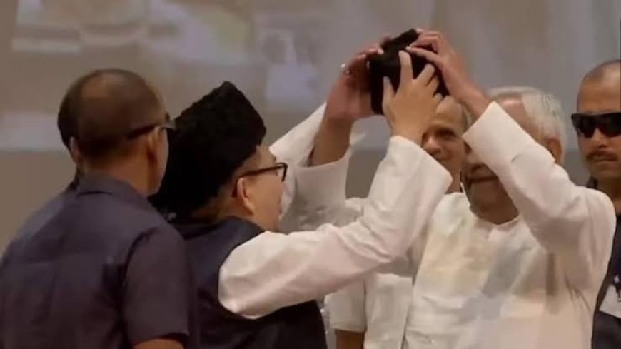 मदरशात टोपी घालण्यास नितीश कुमारांचा नकार, राहुलच्या "वोटचोर"वर नवा ट्विस्ट