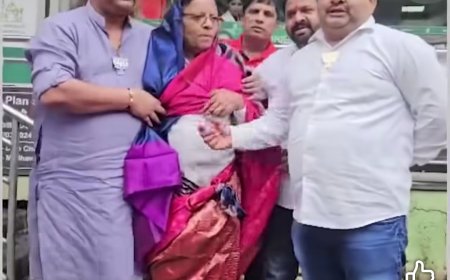 मोदींची चेष्टा मामाला पडली महागात;...आणि त्यांनी नेसवली भर बाजारात साडी!