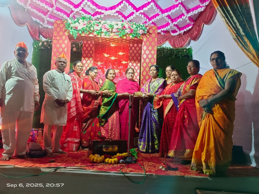 नगरसेविका राजश्री चव्हाण यांच्या हस्ते महाप्रसाद वाटप, बक्षीस वितरण