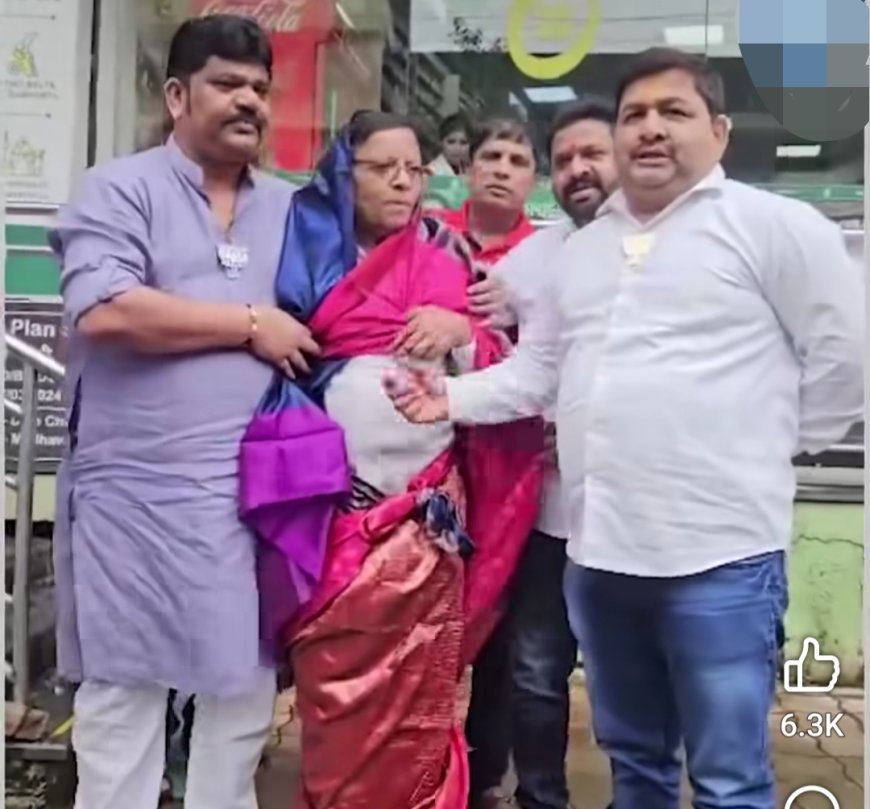 मोदींची चेष्टा मामाला पडली महागात;...आणि त्यांनी नेसवली भर बाजारात साडी!