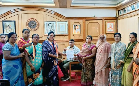 हद्दवाड परिसरातील सांडपाण्याच्या समस्येबाबत शिवसेना महिला आघाडी आक्रमक; महानगरपालिकेला निवेदन