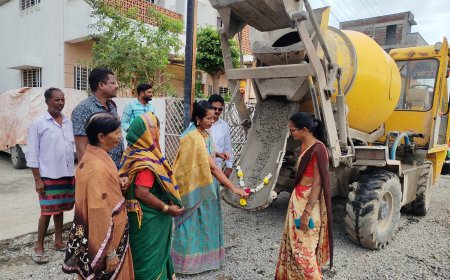 प्रभाग 26 मधील गीता नगर येथे काँक्रीट रस्त्याचे भव्य उद्घाटन
