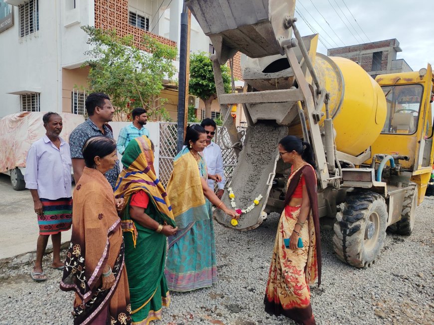 प्रभाग 26 मधील गीता नगर येथे काँक्रीट रस्त्याचे भव्य उद्घाटन