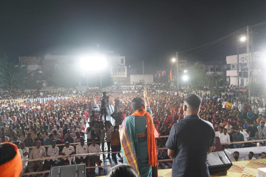 माधवी लता यांच्या रॅलीने कमळ फुलले!