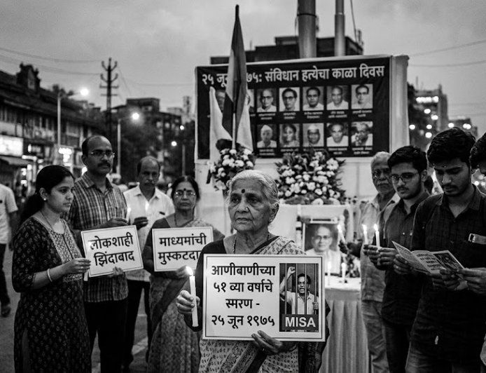 संविधान,लोकशाही हत्येची पन्नाशी,गांधी परिवाराने बदलले संविधान