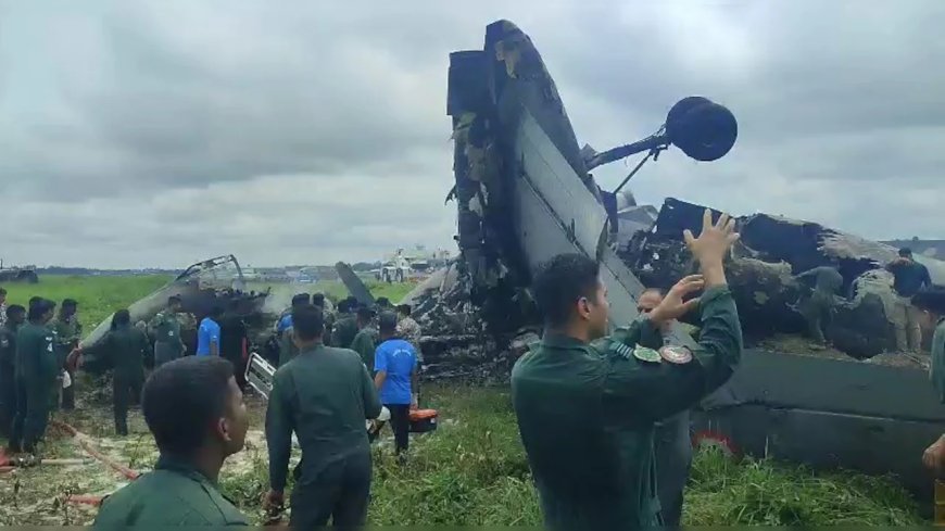 आसाममध्ये भारतीय वायू दलाच्या AN-32 विमानाला अपघात; जोरहाट एअरबेसवर लँडिंगदरम्यान आग