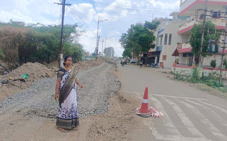 अखेर नागरिकांना दिलासा! ओम गर्जना चौक–बॉम्बे पार्क रस्त्याच्या कामाला सुरुवात