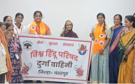 दुर्गा वाहिनीकडून माऊली पालखीची सेवा आणि स्वागत