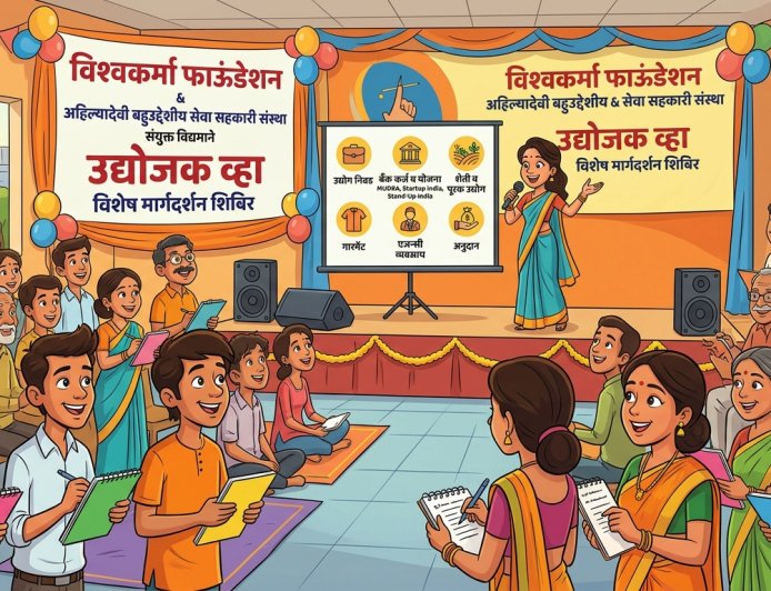 विश्वकर्मा फाऊंडेशनतर्फे २ ऑगस्टला 'उद्योजक व्हा' मार्गदर्शन शिबिर