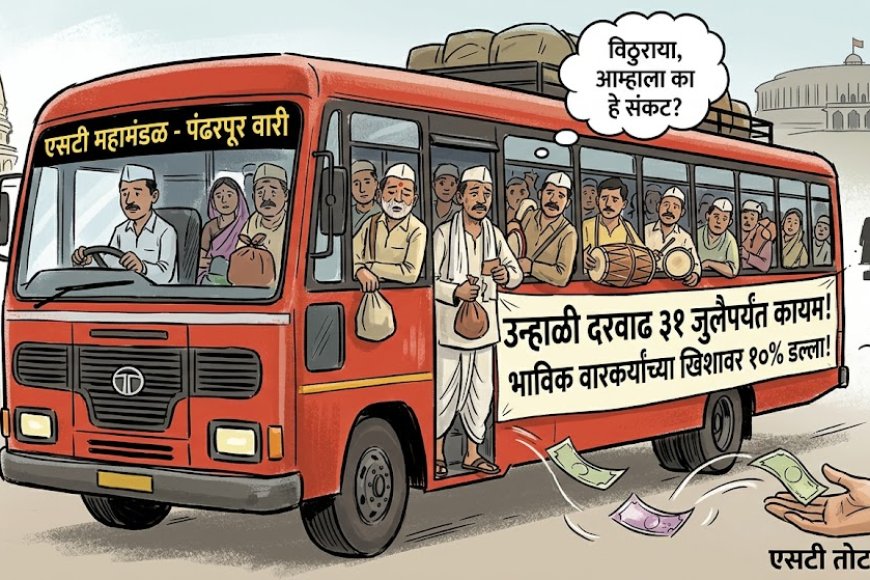Ashadhi Wari : वारीतही एसटी भाविक वारकर्‍यांचा खिसा कापणार