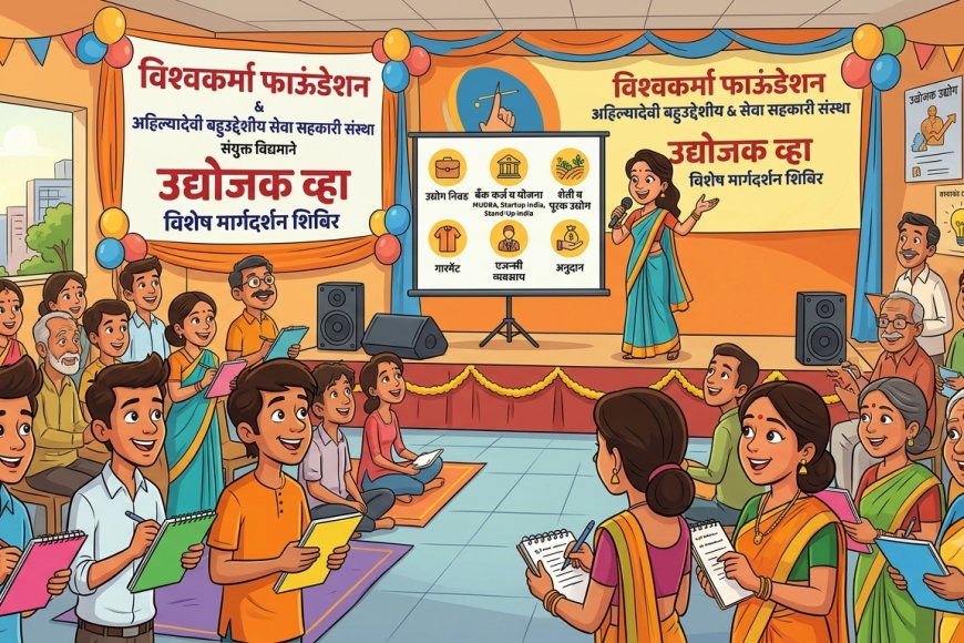 विश्वकर्मा फाऊंडेशनतर्फे २ ऑगस्टला 'उद्योजक व्हा' मार्गदर्शन शिबिर