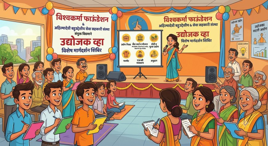 विश्वकर्मा फाऊंडेशनतर्फे २ ऑगस्टला 'उद्योजक व्हा' मार्गदर्शन शिबिर