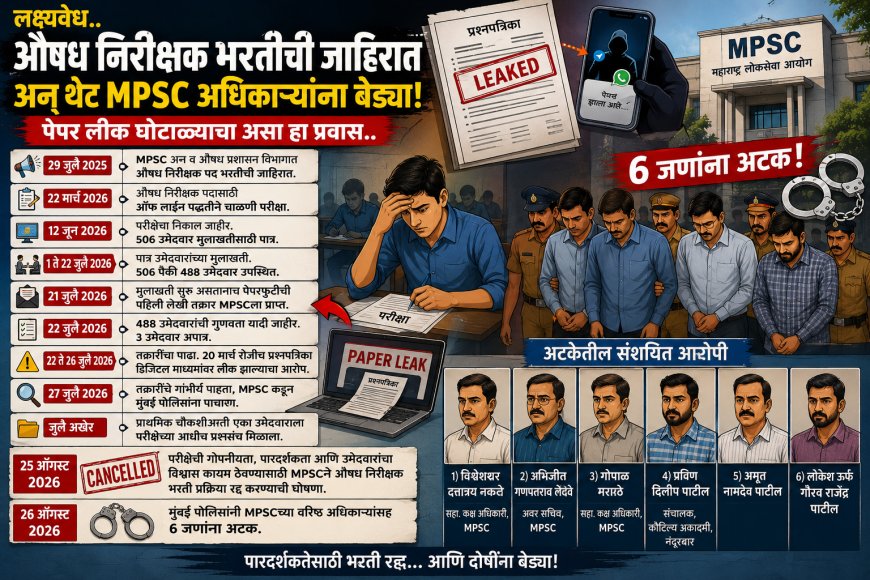 औषध निरीक्षक पद भरतीची जाहिरात अन् थेट एमपीएससी अधिकार्‍यांना बेड्या..