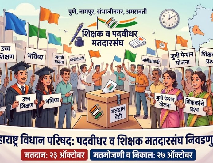 MLC Election 2026 : विधान परिषद पदवीधर, शिक्षक मतदार संघ निवडणूक जाहीर