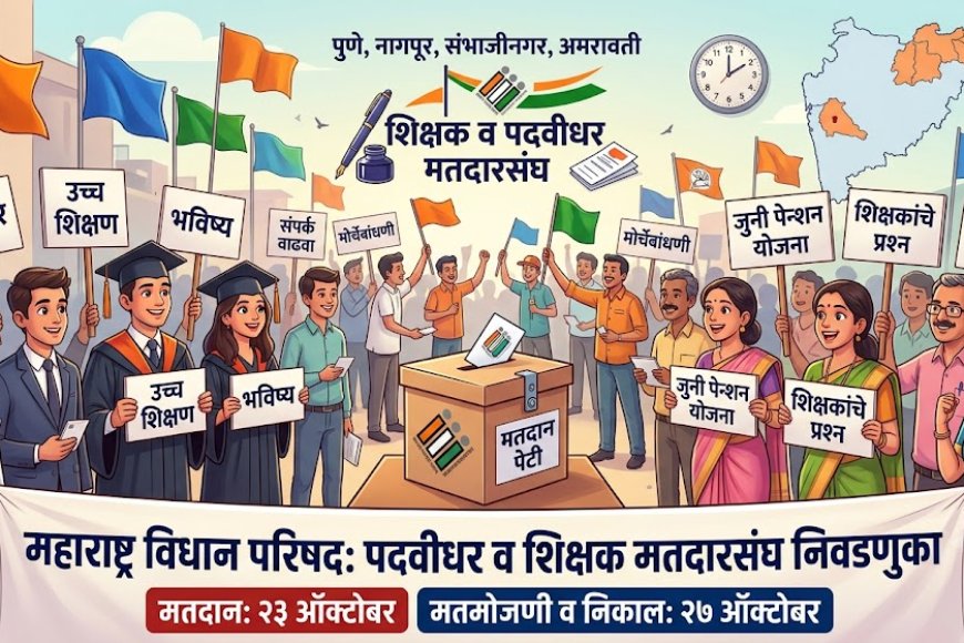 MLC Election 2026 : विधान परिषद पदवीधर, शिक्षक मतदार संघ निवडणूक जाहीर