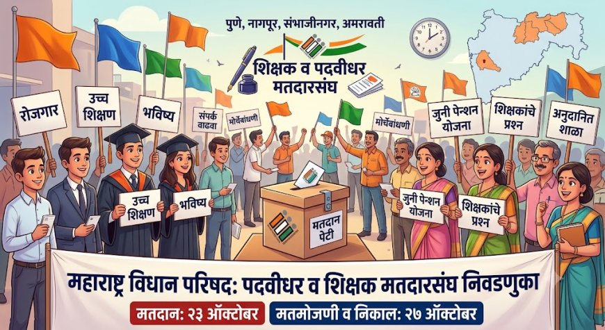 MLC Election 2026 : विधान परिषद पदवीधर, शिक्षक मतदार संघ निवडणूक जाहीर