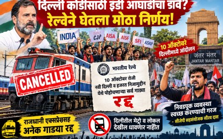 अनेक रेल्वे रद्द; देशात अराजकता निर्माण करण्याचा कुटील डाव!